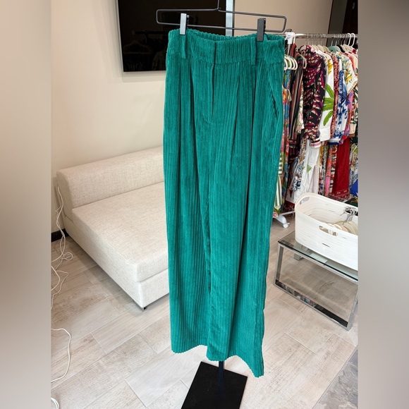 Farm Rio: Emerald Corduroy Pants - Picture 10 of 10